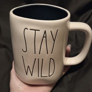 Rae Dunn Stay Wild Blue Interior Mug